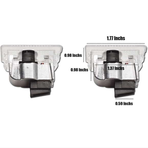 2 Tesla logo car door LED projector projection lights - Picture 2 of 3